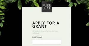 pure leaf no grant application