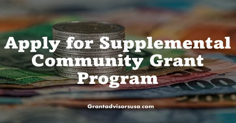 supplemental community grant program