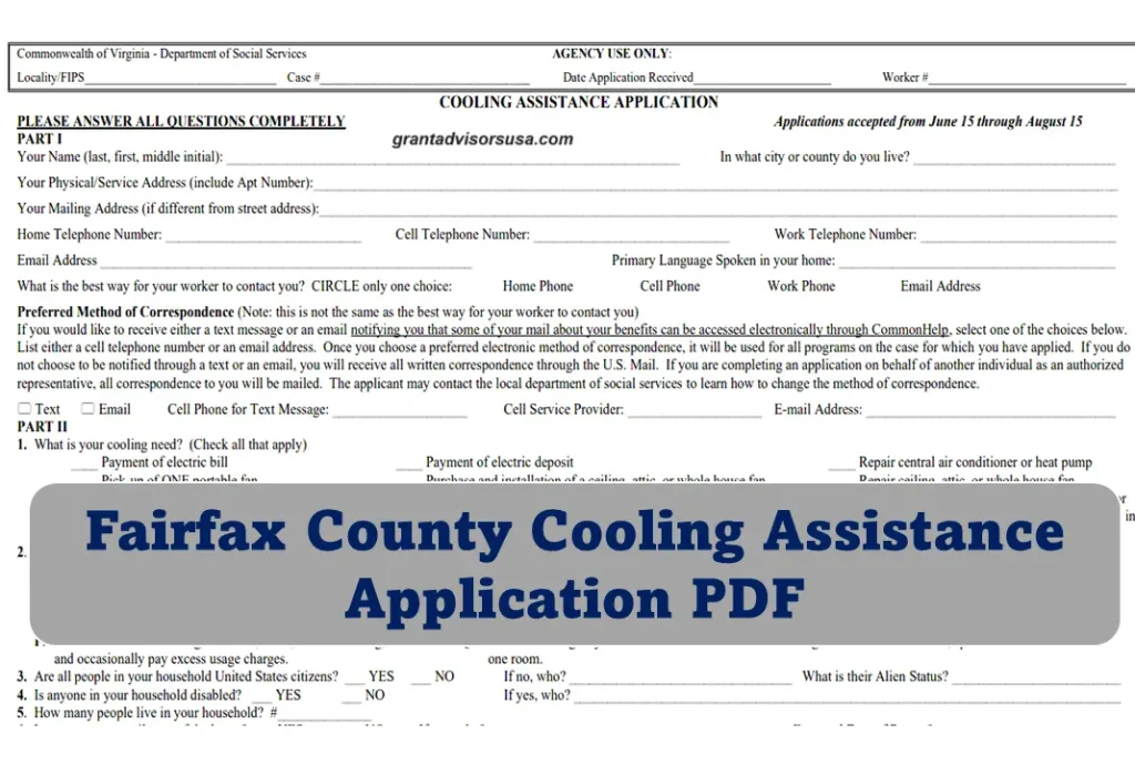 fairfax county cooling assistance application