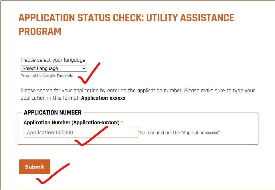 bakerripley utility assistance application status