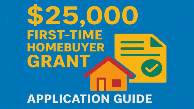$25,000 first-time homebuyer grant application
