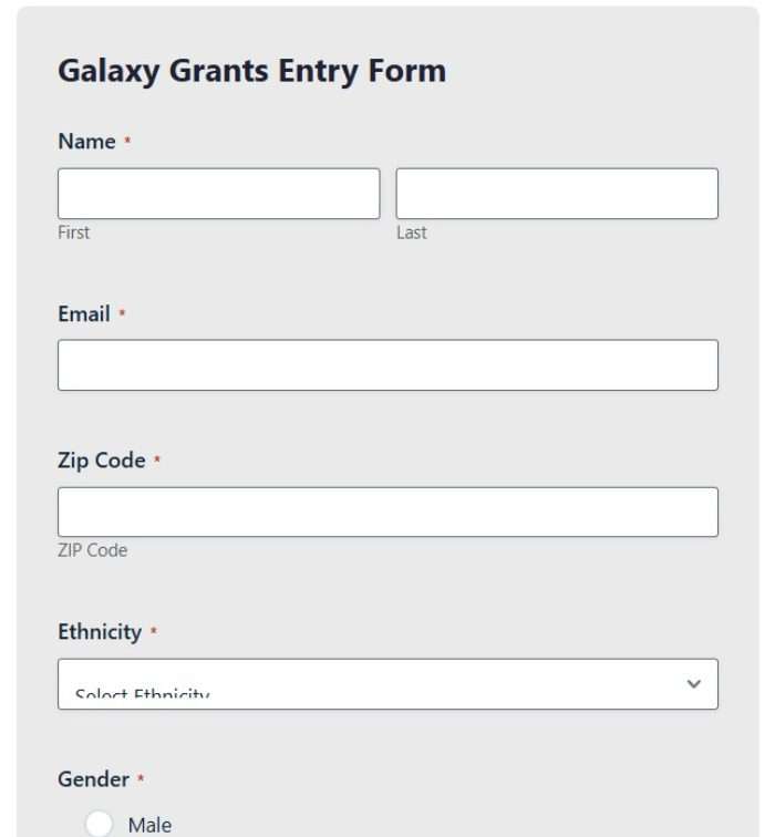 galaxy grant application form